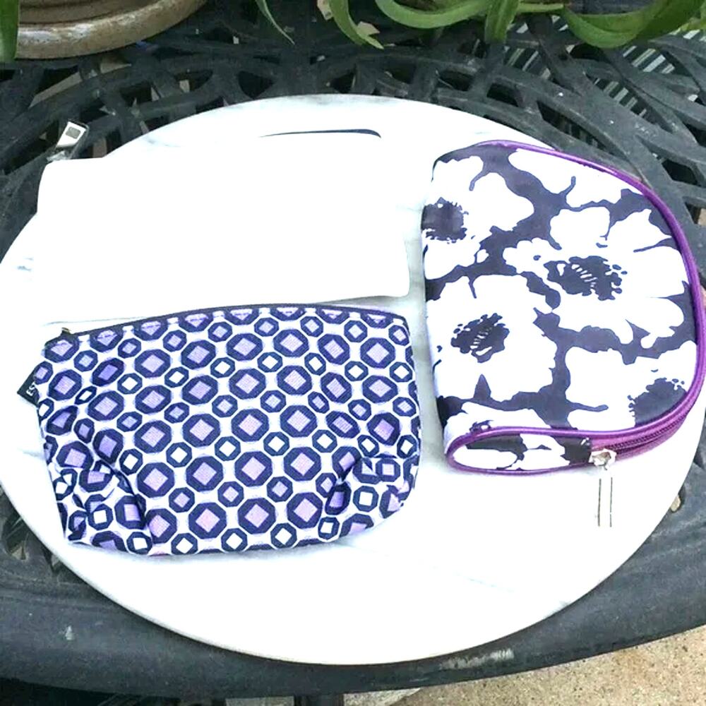 Cosmetic Makeup Bags Set of 3 Assorted Patterns
